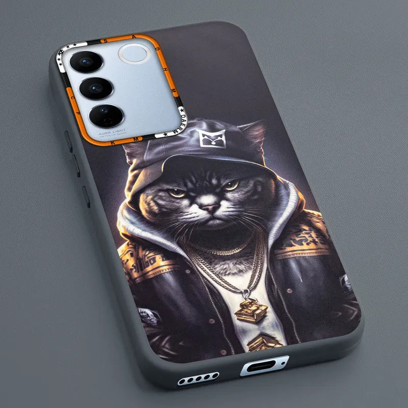 Dark Elegant Wild Creatures Printed Back Cases For Vivo V27 Pro 5G