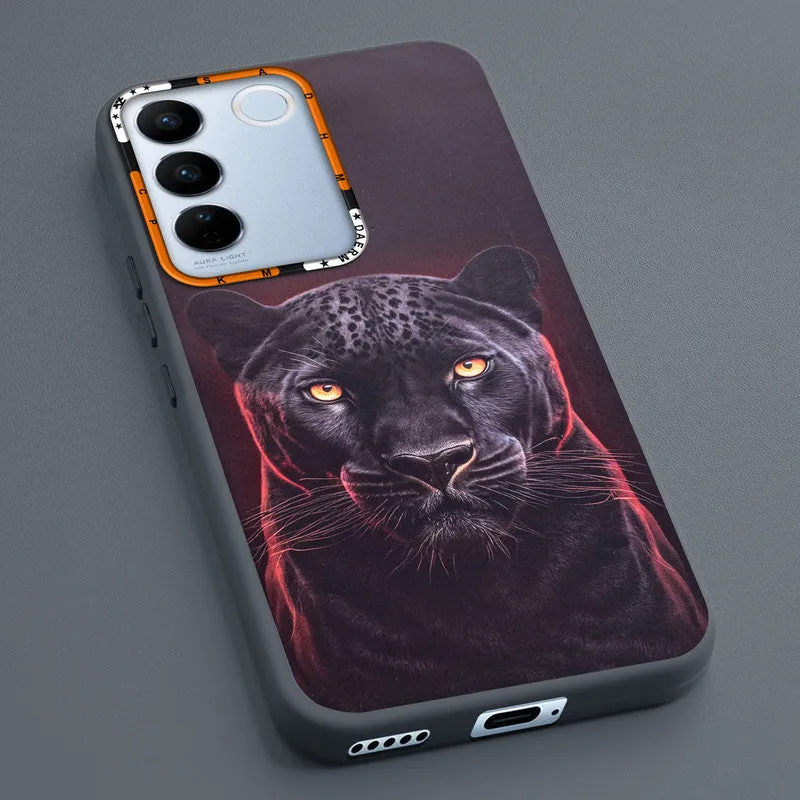 Dark Elegant Wild Creatures Printed Back Cases For Vivo V27 Pro 5G
