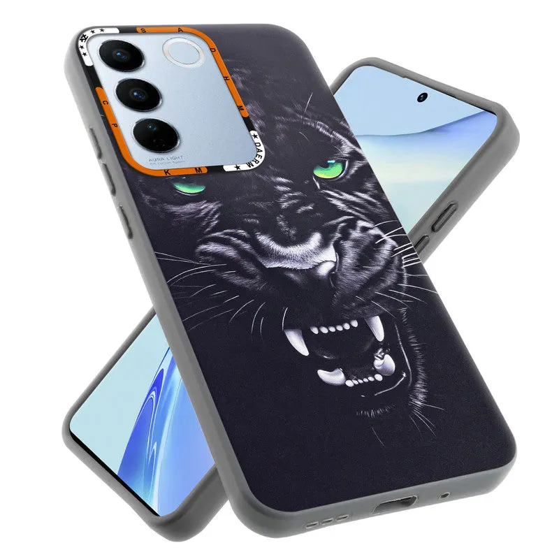 Dark Elegant Wild Creatures Printed Back Cases For Vivo V27 Pro 5G