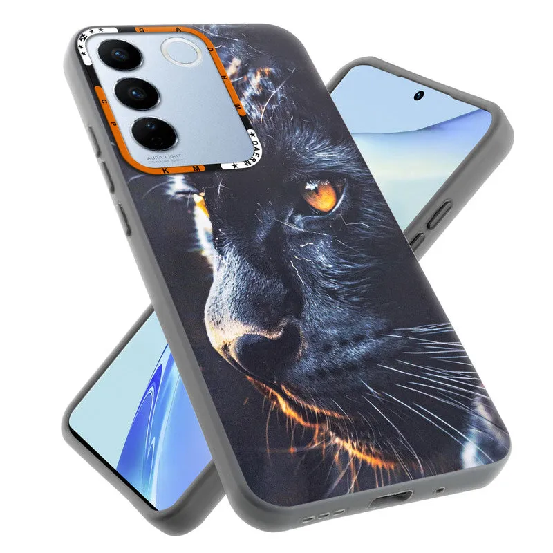 Dark Elegant Wild Creatures Printed Back Cases For Vivo V27 Pro 5G