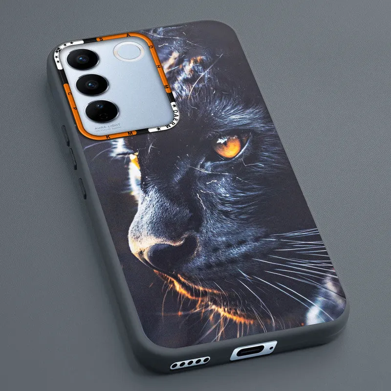Dark Elegant Wild Creatures Printed Back Cases For Vivo V27 Pro 5G