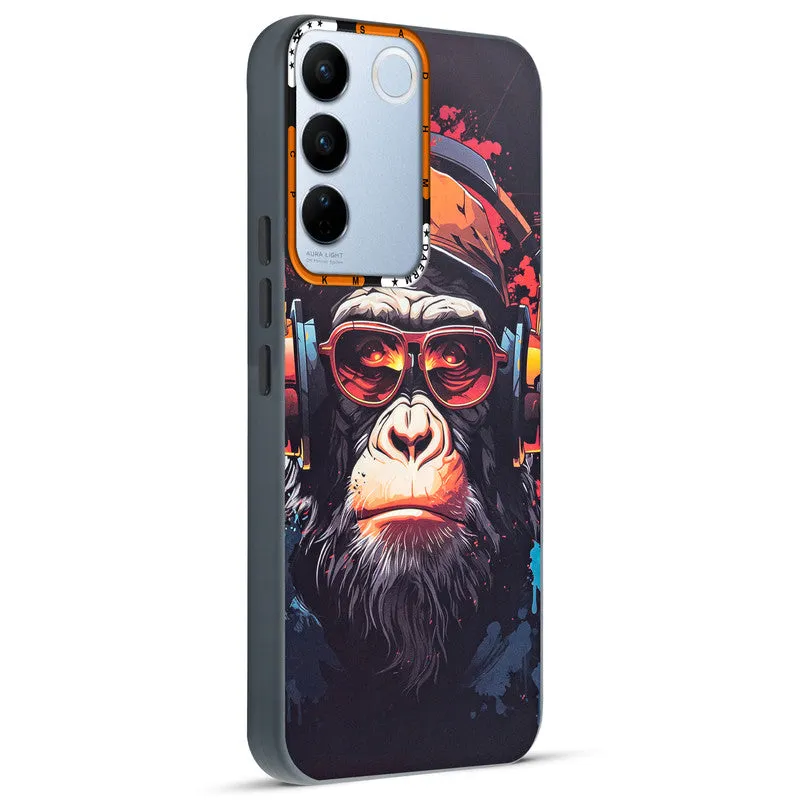 Dark Elegant Wild Creatures Printed Back Cases For Vivo V27 Pro 5G