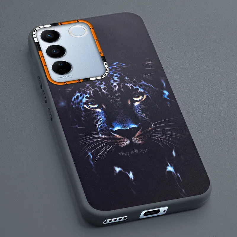 Dark Elegant Wild Creatures Printed Back Cases For Vivo V27 Pro 5G