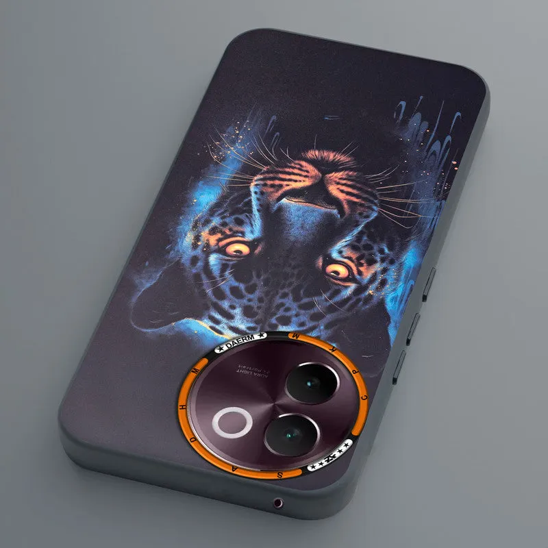 Dark Elegant Wild Creatures Printed Back Cases For Vivo V30e 5G