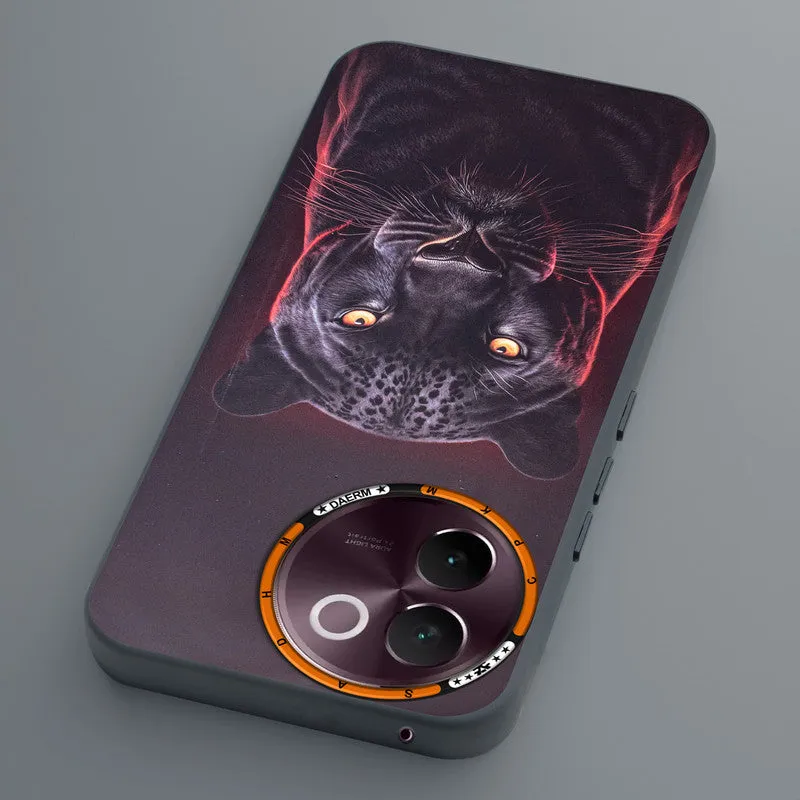 Dark Elegant Wild Creatures Printed Back Cases For Vivo V30e 5G
