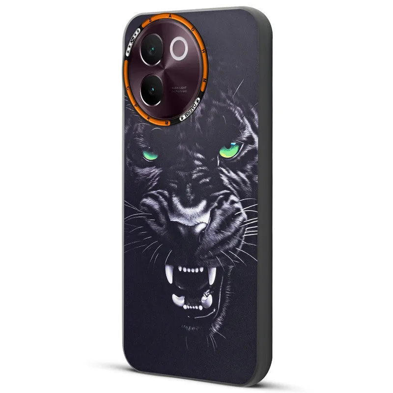 Dark Elegant Wild Creatures Printed Back Cases For Vivo V30e 5G