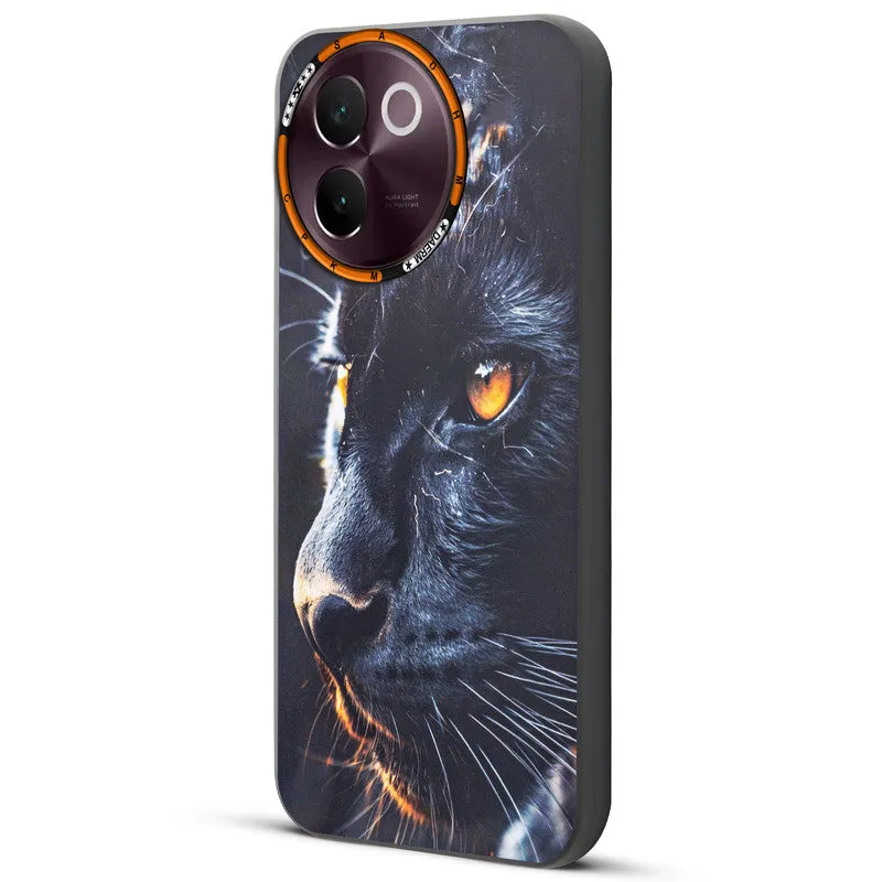 Dark Elegant Wild Creatures Printed Back Cases For Vivo V30e 5G