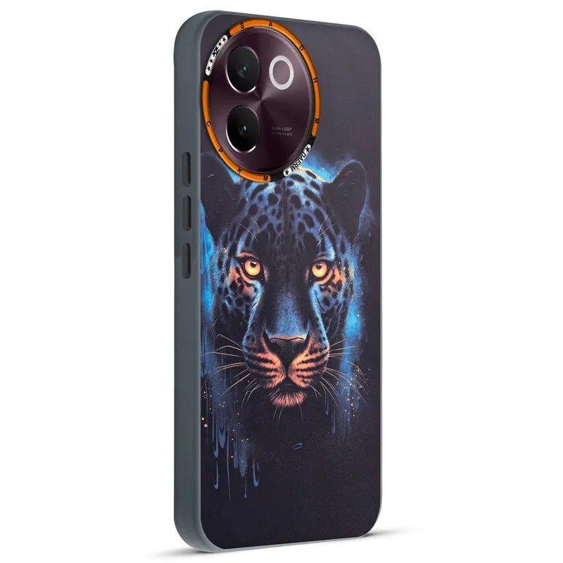 Dark Elegant Wild Creatures Printed Back Cases For Vivo V30e 5G