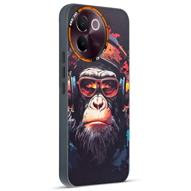 Dark Elegant Wild Creatures Printed Back Cases For Vivo V30e 5G