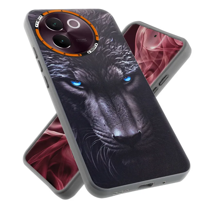 Dark Elegant Wild Creatures Printed Back Cases For Vivo V30e 5G