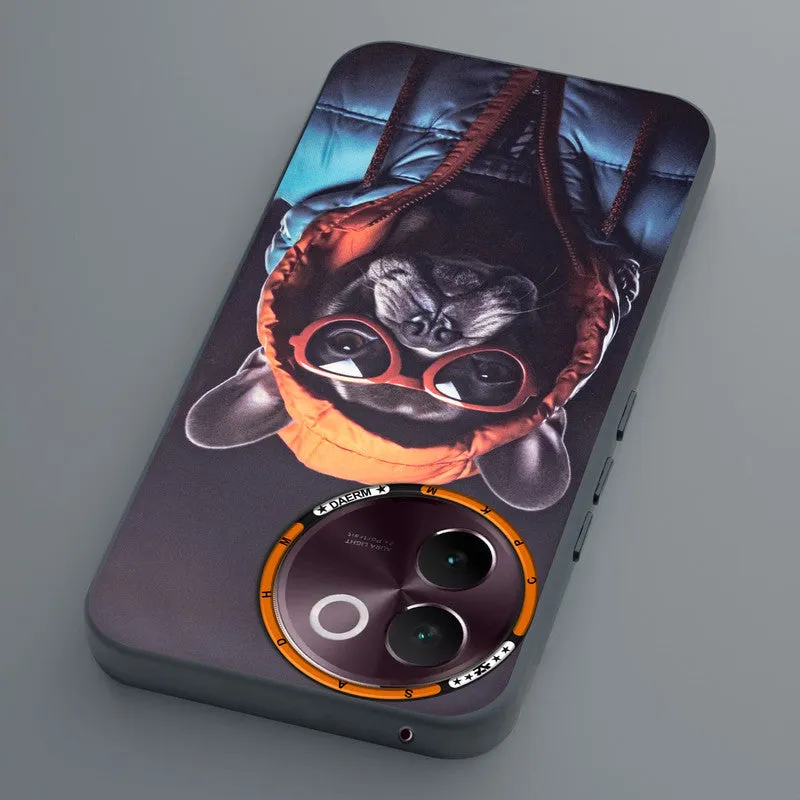 Dark Elegant Wild Creatures Printed Back Cases For Vivo V30e 5G