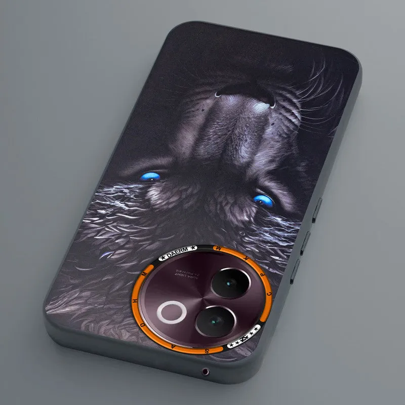 Dark Elegant Wild Creatures Printed Back Cases For Vivo V30e 5G