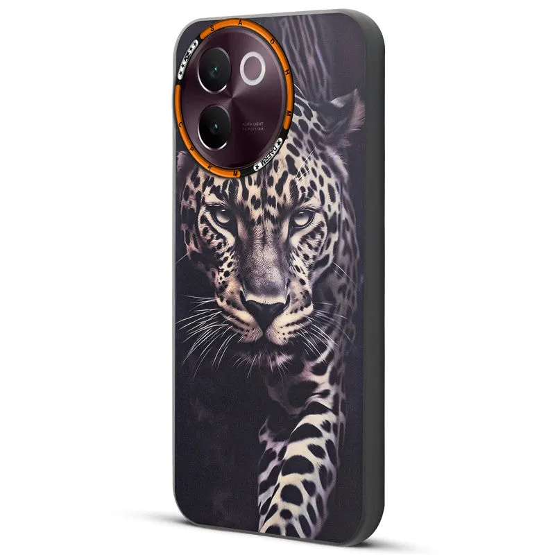 Dark Elegant Wild Creatures Printed Back Cases For Vivo V30e 5G