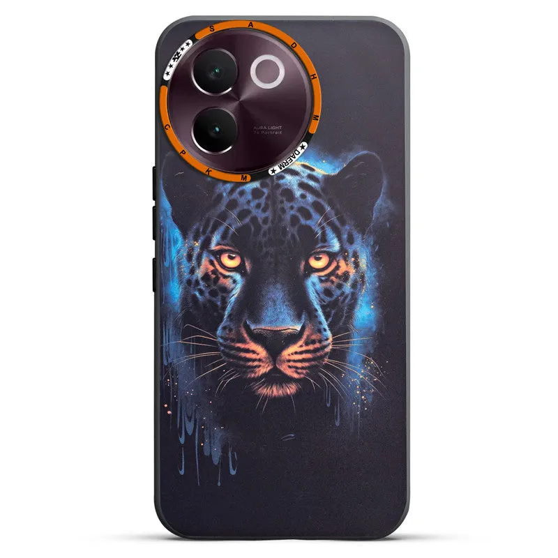 Dark Elegant Wild Creatures Printed Back Cases For Vivo V30e 5G