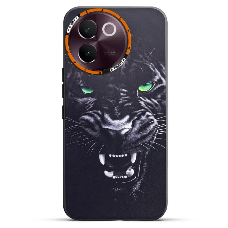 Dark Elegant Wild Creatures Printed Back Cases For Vivo V30e 5G