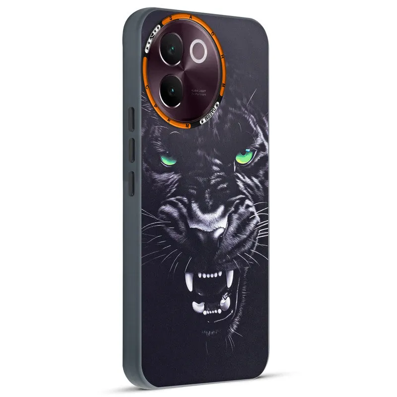 Dark Elegant Wild Creatures Printed Back Cases For Vivo V30e 5G
