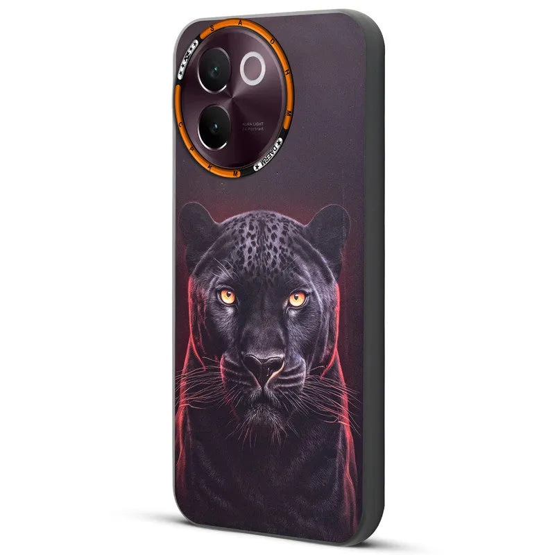 Dark Elegant Wild Creatures Printed Back Cases For Vivo V30e 5G