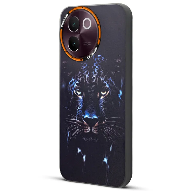 Dark Elegant Wild Creatures Printed Back Cases For Vivo V30e 5G