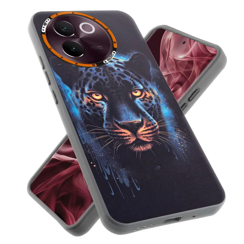 Dark Elegant Wild Creatures Printed Back Cases For Vivo V30e 5G