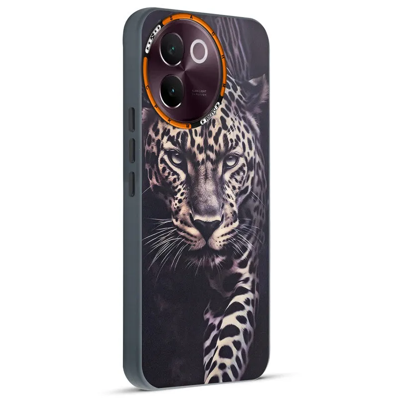 Dark Elegant Wild Creatures Printed Back Cases For Vivo V30e 5G