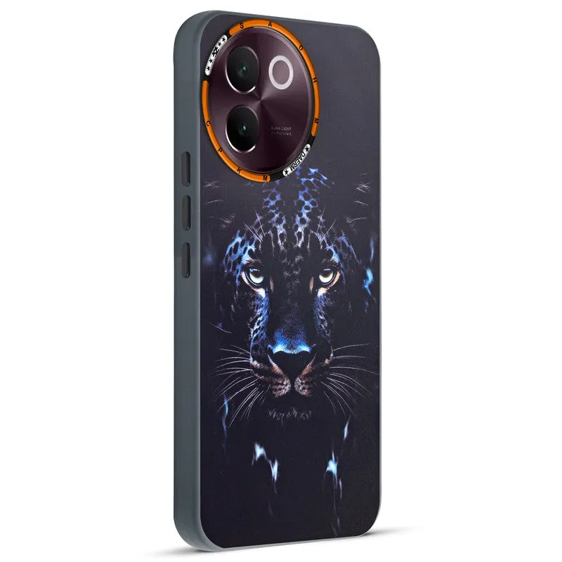 Dark Elegant Wild Creatures Printed Back Cases For Vivo V30e 5G