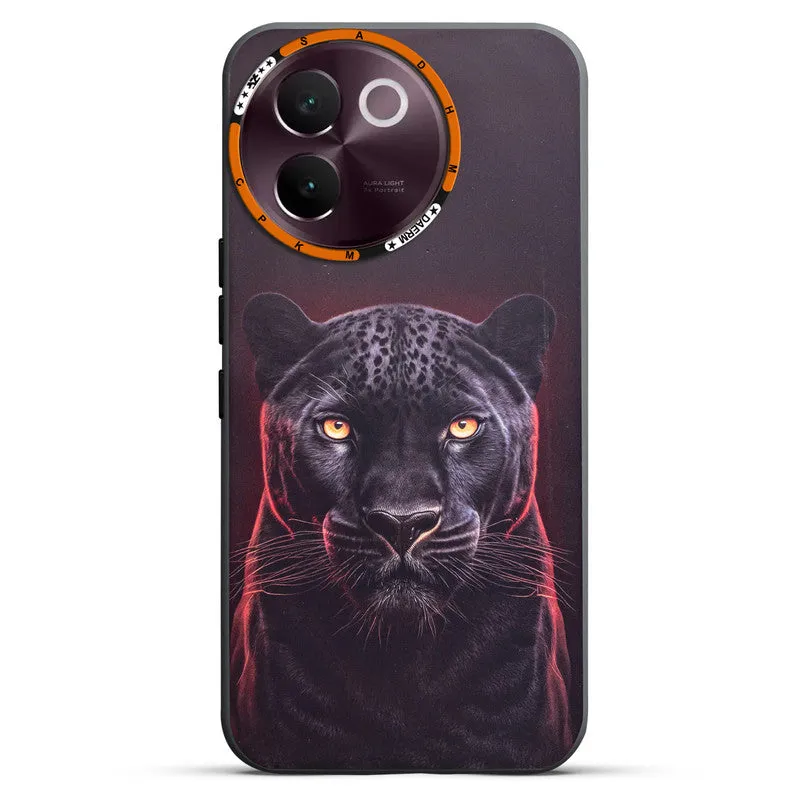 Dark Elegant Wild Creatures Printed Back Cases For Vivo V30e 5G