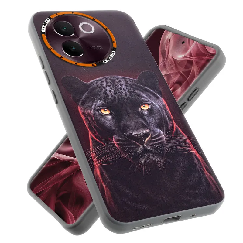Dark Elegant Wild Creatures Printed Back Cases For Vivo V30e 5G