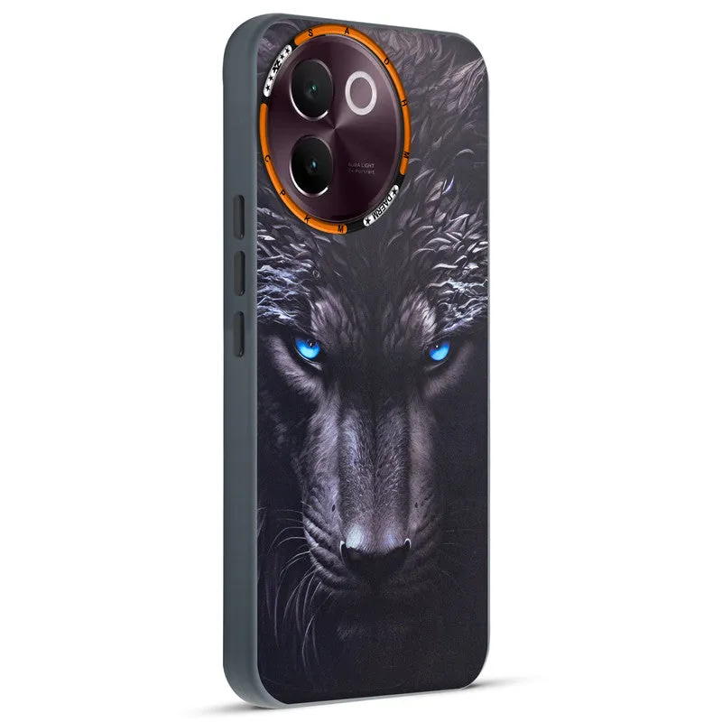 Dark Elegant Wild Creatures Printed Back Cases For Vivo V30e 5G