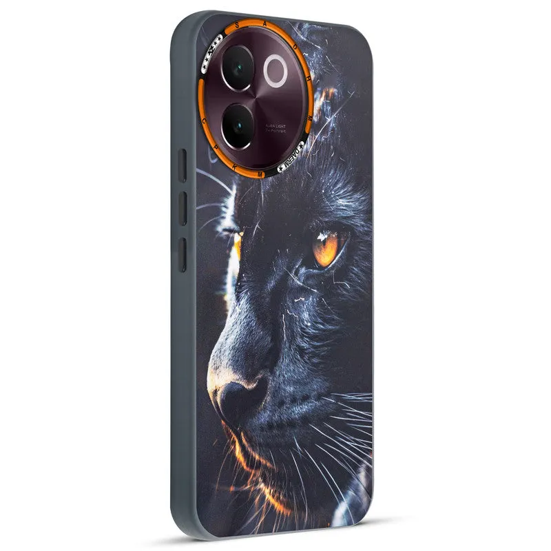 Dark Elegant Wild Creatures Printed Back Cases For Vivo V30e 5G