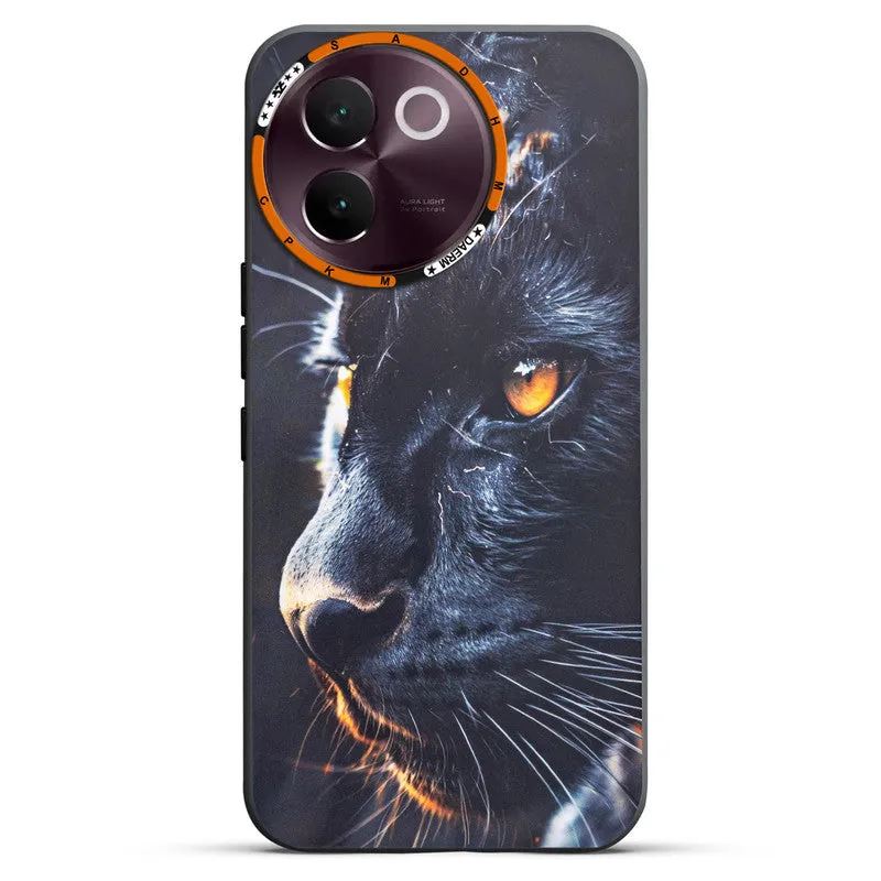 Dark Elegant Wild Creatures Printed Back Cases For Vivo V30e 5G