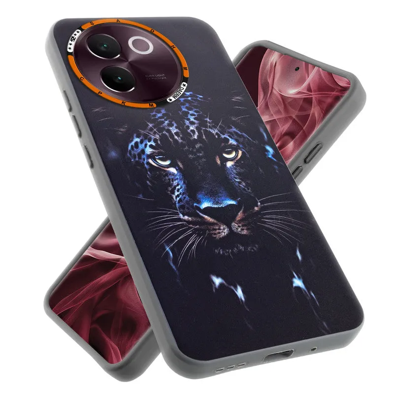 Dark Elegant Wild Creatures Printed Back Cases For Vivo V30e 5G