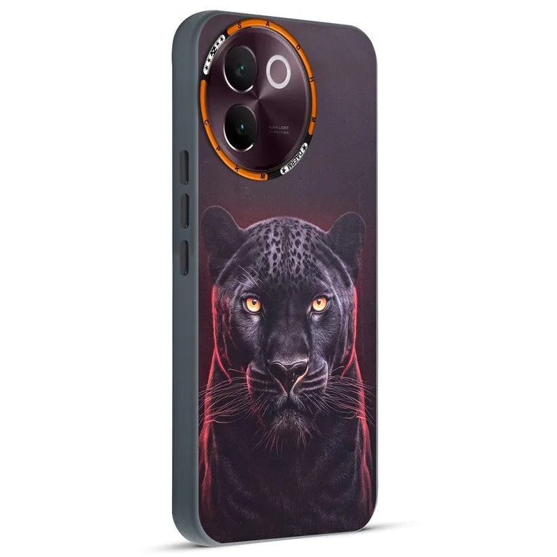 Dark Elegant Wild Creatures Printed Back Cases For Vivo V30e 5G