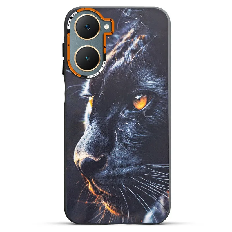 Dark Elegant Wild Creatures Printed Back Cases For Vivo Y18e