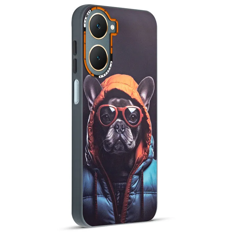 Dark Elegant Wild Creatures Printed Back Cases For Vivo Y18e