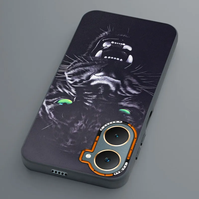 Dark Elegant Wild Creatures Printed Back Cases For Vivo Y18e