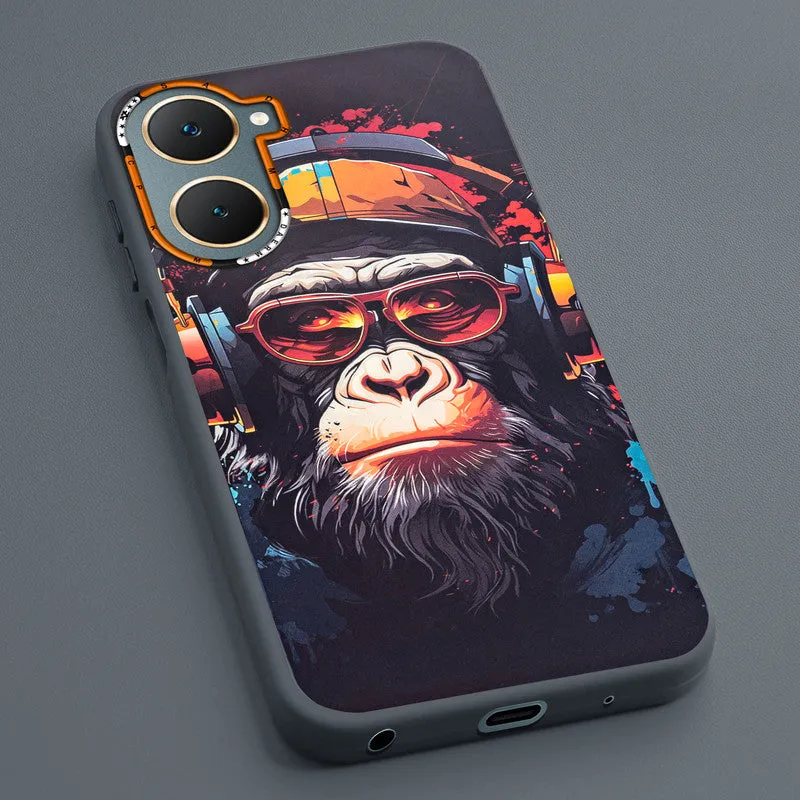 Dark Elegant Wild Creatures Printed Back Cases For Vivo Y18e