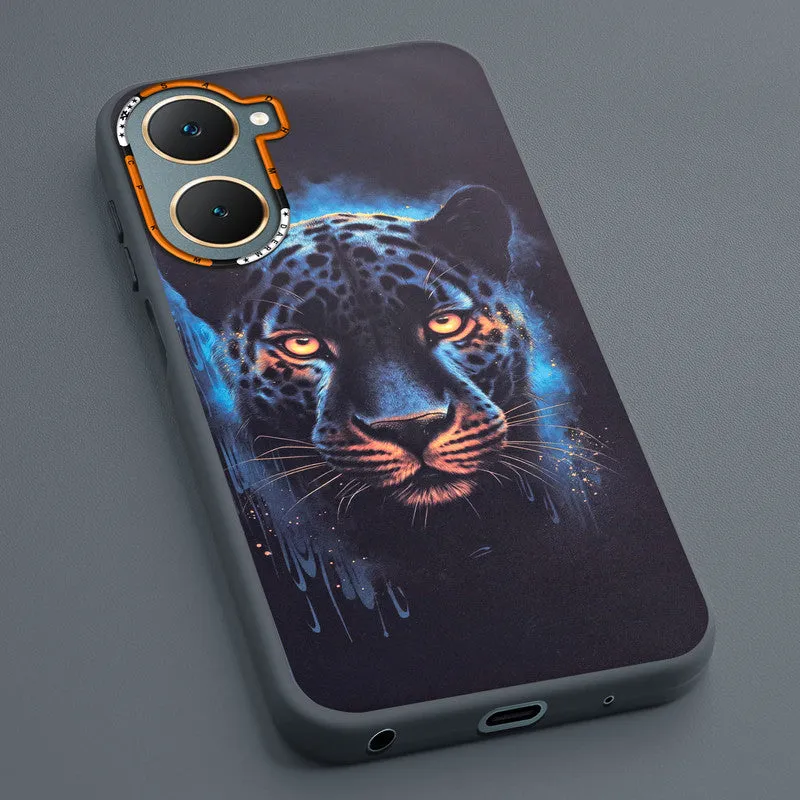 Dark Elegant Wild Creatures Printed Back Cases For Vivo Y18e