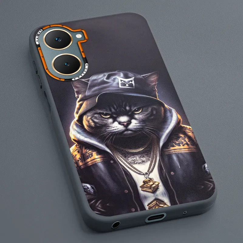 Dark Elegant Wild Creatures Printed Back Cases For Vivo Y18e