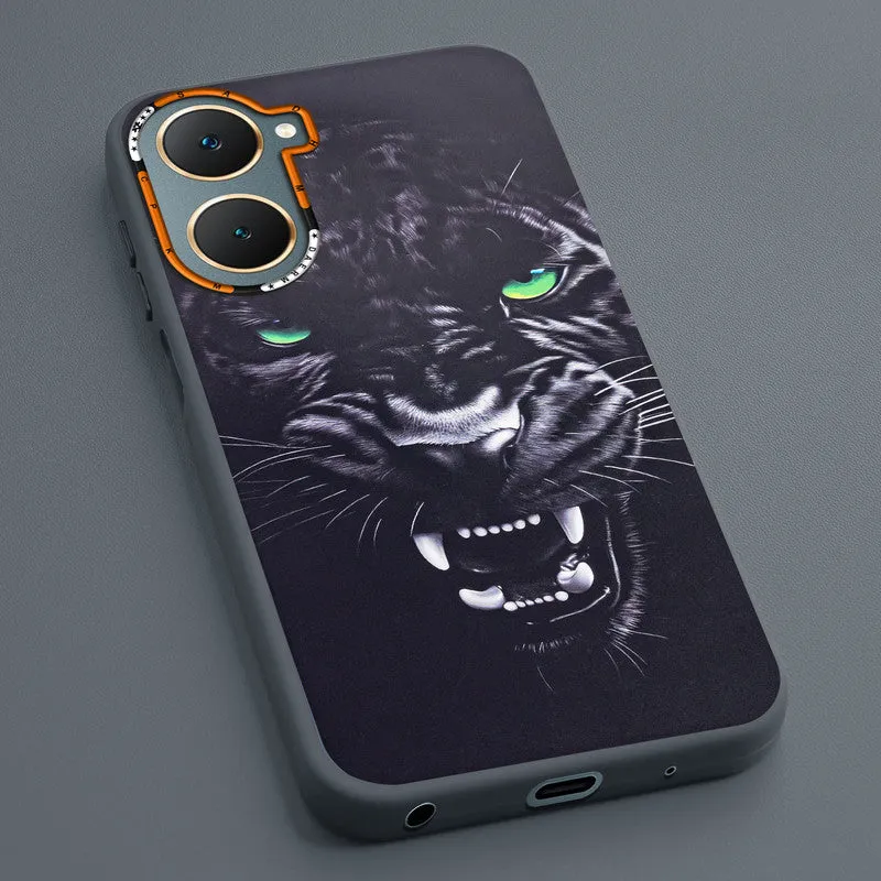 Dark Elegant Wild Creatures Printed Back Cases For Vivo Y18e