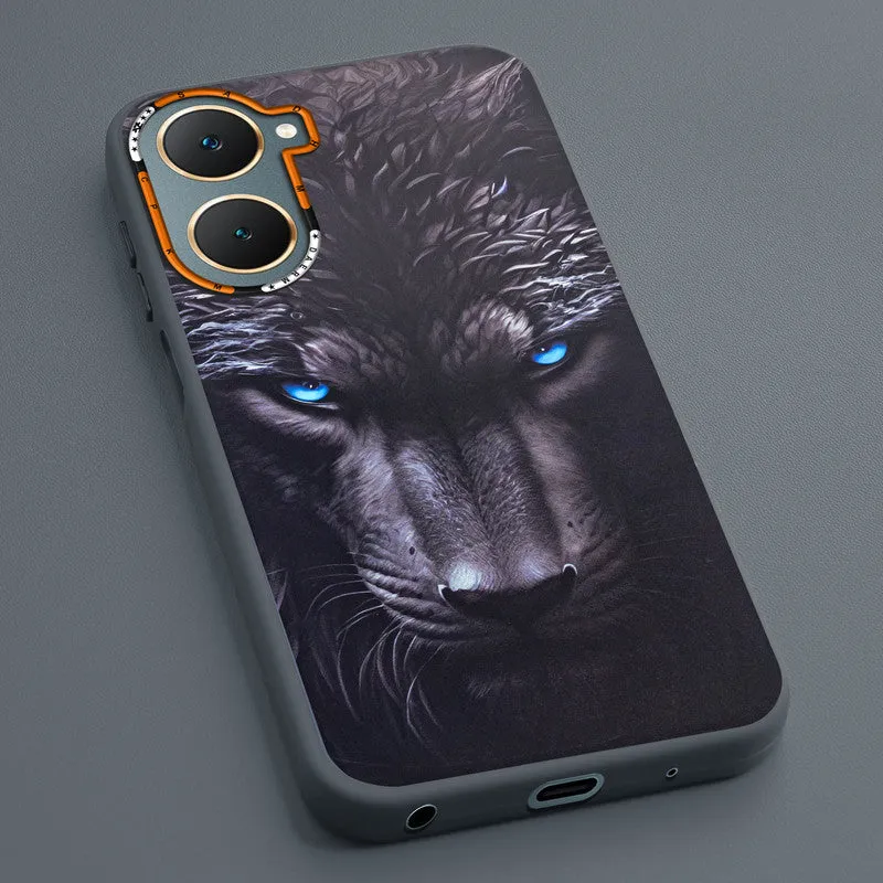 Dark Elegant Wild Creatures Printed Back Cases For Vivo Y18e