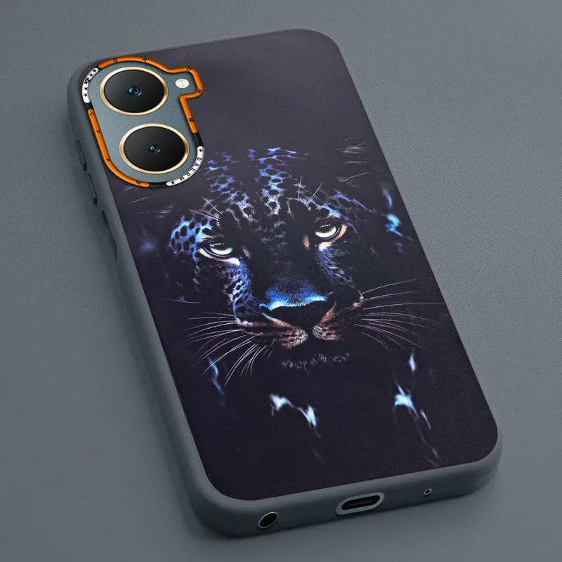 Dark Elegant Wild Creatures Printed Back Cases For Vivo Y18e