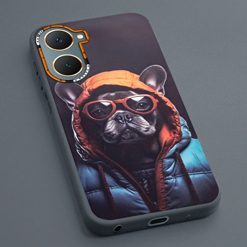 Dark Elegant Wild Creatures Printed Back Cases For Vivo Y18e