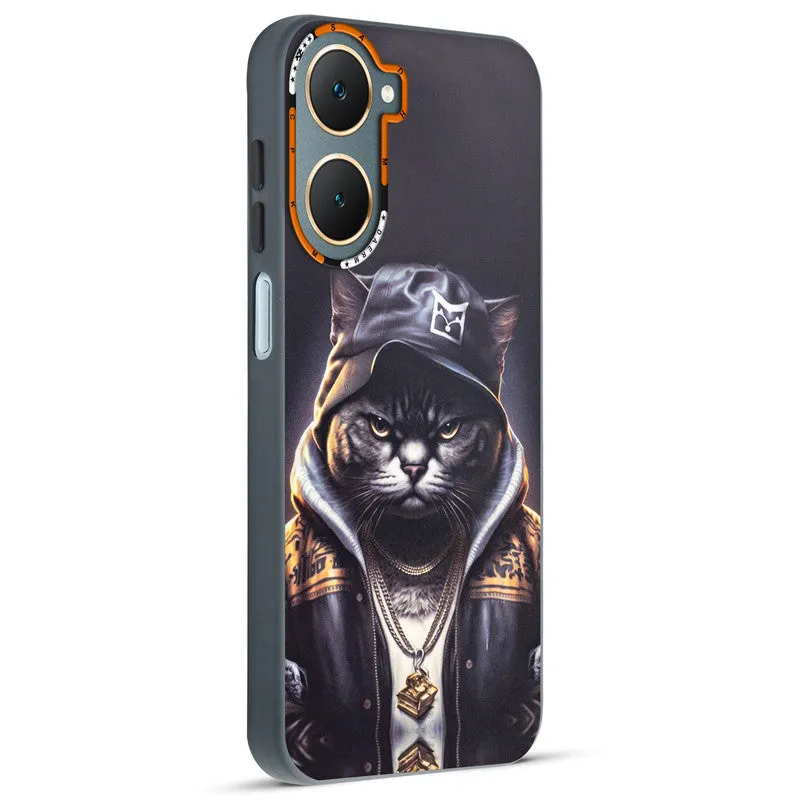 Dark Elegant Wild Creatures Printed Back Cases For Vivo Y18e