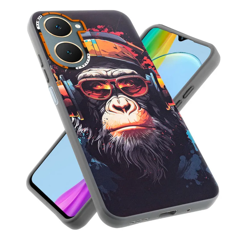 Dark Elegant Wild Creatures Printed Back Cases For Vivo Y18e