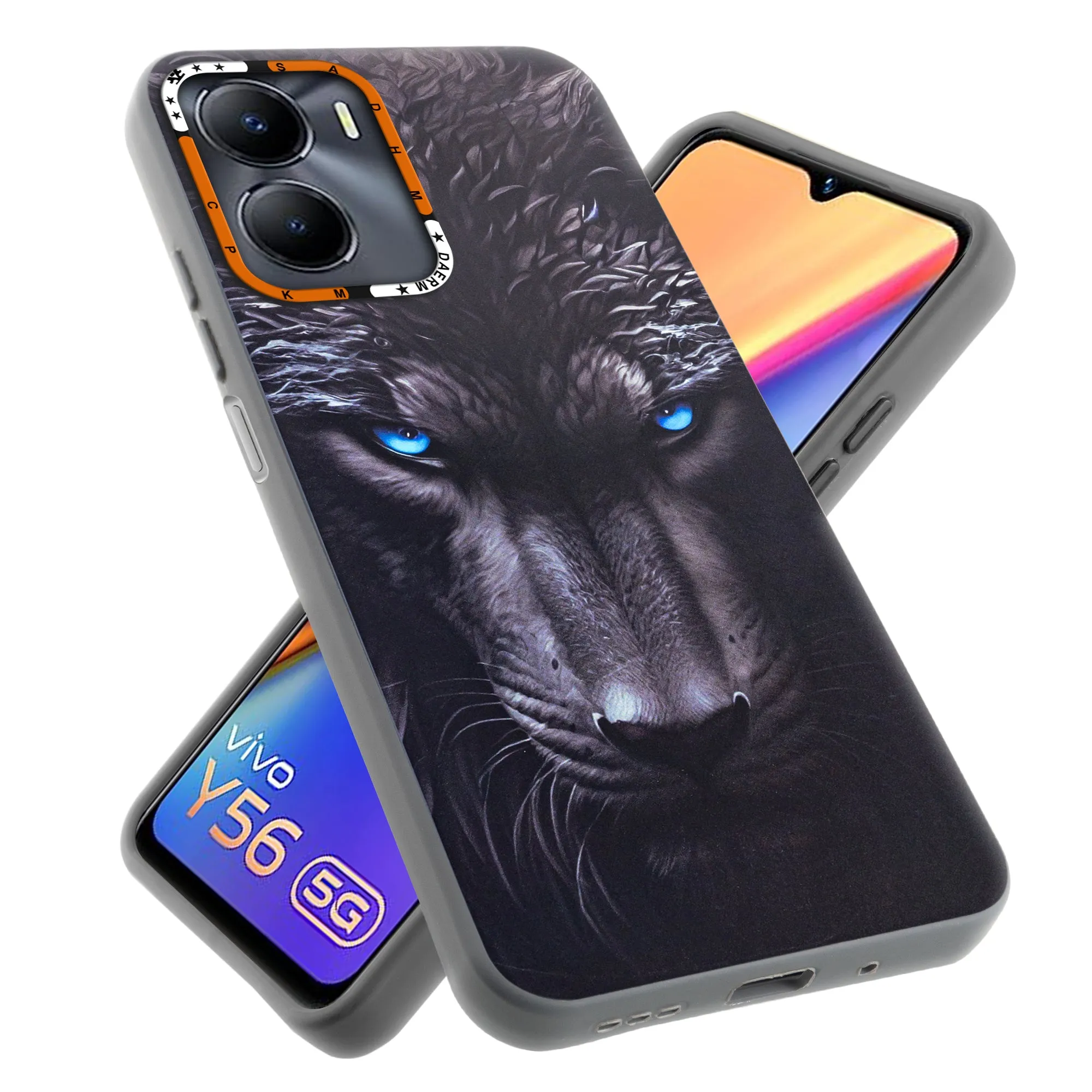 Dark Elegant Wild Creatures Printed Back Cases For Vivo Y56 5G