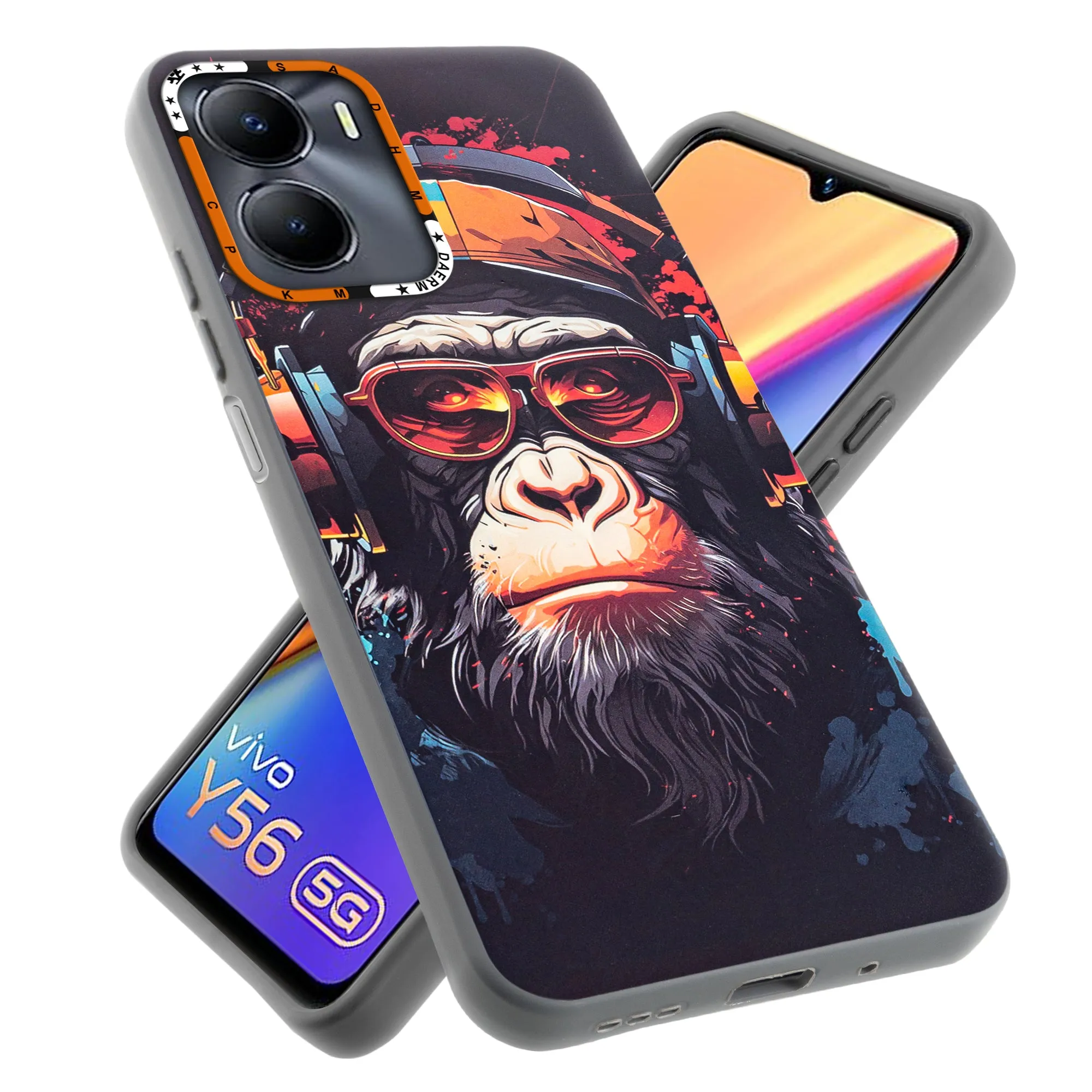 Dark Elegant Wild Creatures Printed Back Cases For Vivo Y56 5G