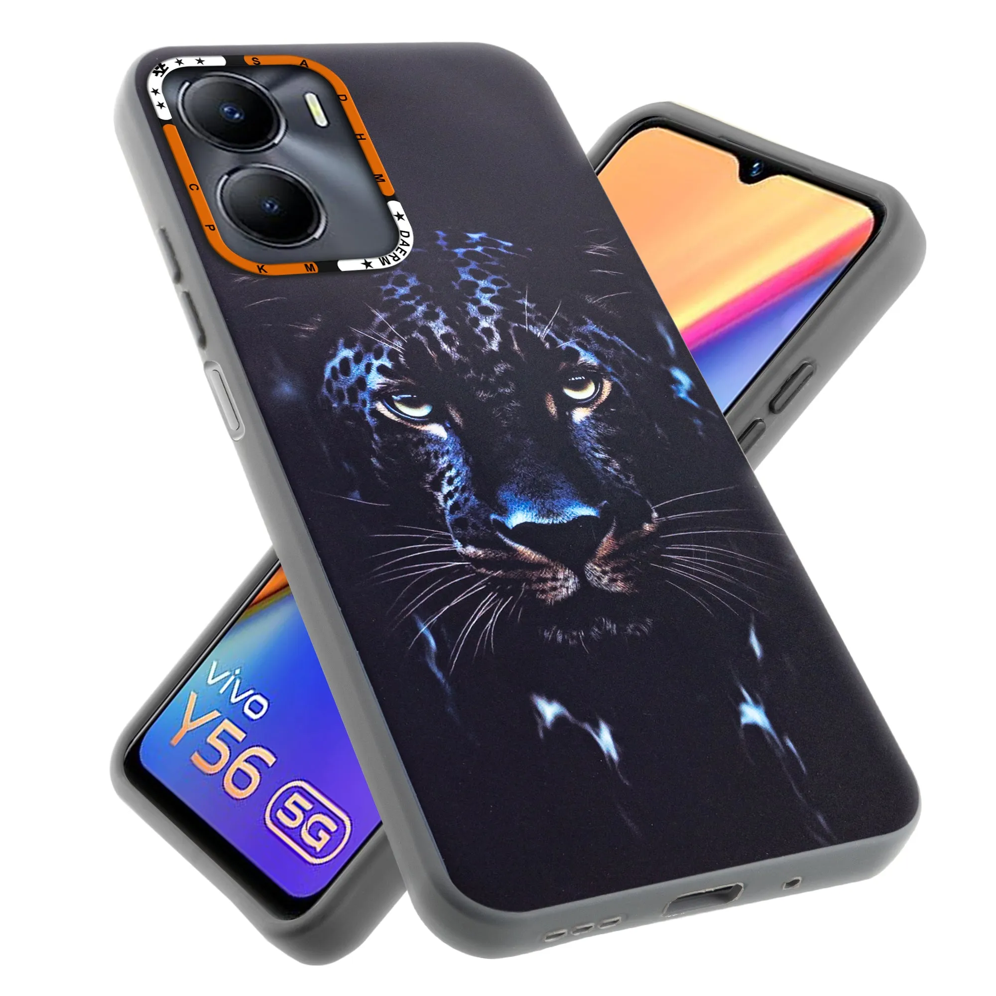 Dark Elegant Wild Creatures Printed Back Cases For Vivo Y56 5G