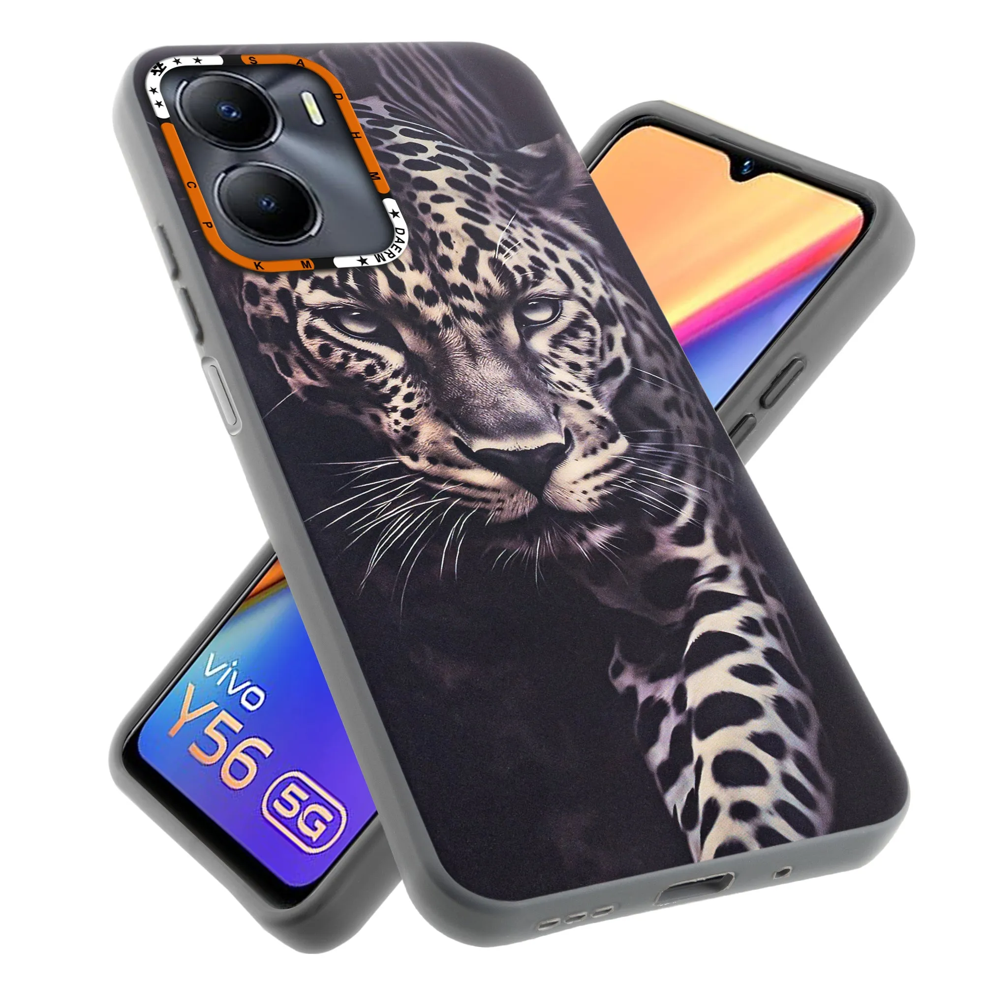 Dark Elegant Wild Creatures Printed Back Cases For Vivo Y56 5G