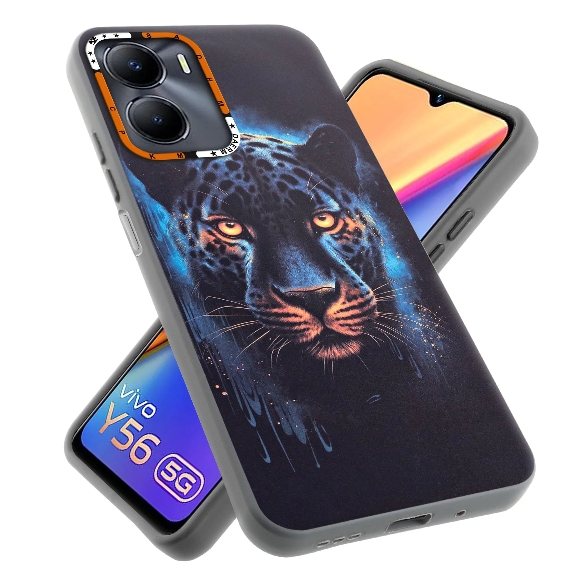 Dark Elegant Wild Creatures Printed Back Cases For Vivo Y56 5G