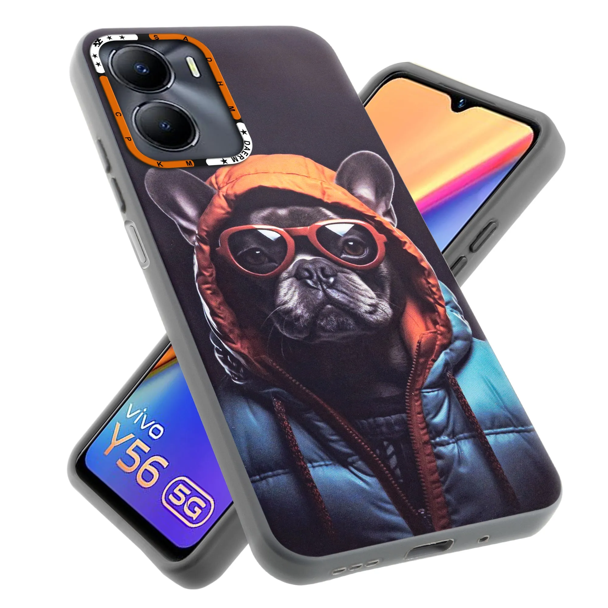 Dark Elegant Wild Creatures Printed Back Cases For Vivo Y56 5G